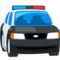 Oncoming Police Car emoji on Messenger